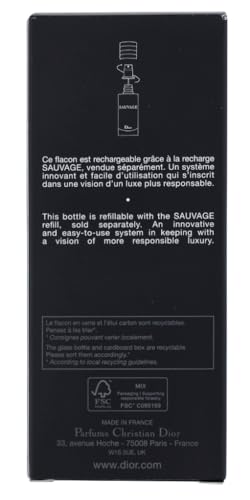 Image of Dior Men's Sauvage Refillable Eau de Toilette Spray, 1-oz.