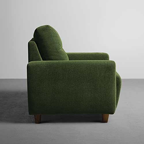 Image of Sleepyhead Yolo Designed by Duroflex - 1 Seater Sofa |Premium Fabric, Plush 3 Layer Cushioning |Modern Buttonless Tufted & Anti-Sag Comfort |Stylish & Durable |3 Years Warranty - Avocado Green