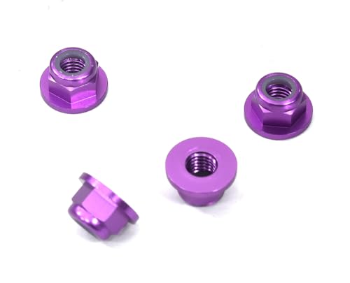 Integy RC Color Aleación Metal M5 Tamaño Hex Lock Nut Brida 4 piezas