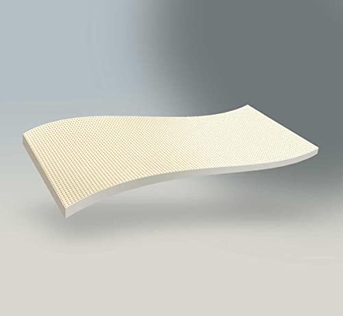Image of 7 Zone Green Natural Organic Latex Mattress Topper Twin Size - 3 inch - Medium Firmness - GOLS Certified Latex Foam Bed Pad for Side Sleepers Zonal Support Durable and Breathable