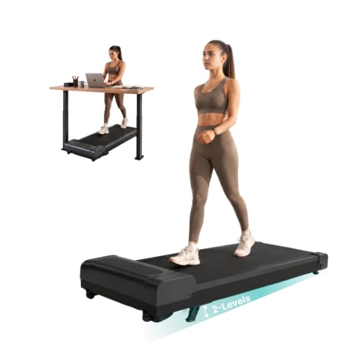 Image of Fitkit by Cult Walking Pad Neo (BLDC 3.5HP Peak Power) Compact Under Desk BLDC Motor Treadmill | Max Weight: 120kg | Home use with Remote Control (Grey)
