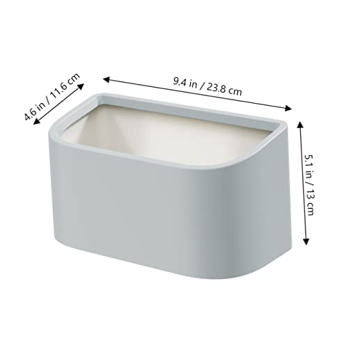 Papelera para colgar en pared para cocina y baño blanca miniatura 2