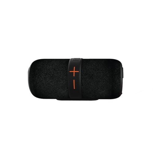 Image of JUST CORSECA Sushi Boomer 40W Bluetooth Speaker | Dual 66mm Drivers | BT v5.3 | 3000mAh, 12H Playtime | IPX4 Splash Proof | RGB Lights | TWS, AUX, USB, TF, FM Support (Black)