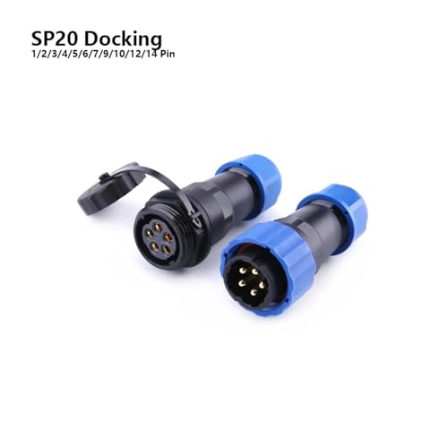 Conector SP20 IP68 de 5 pines para cable de aviación impermeable 3