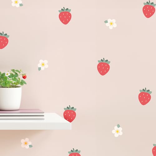 Vinilo Decorativo Removible Para Pared Infantil Fresa miniatura 1