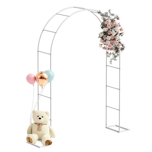 Treillis pour plantes grimpantes et arche de jardin en métal 2,3 m