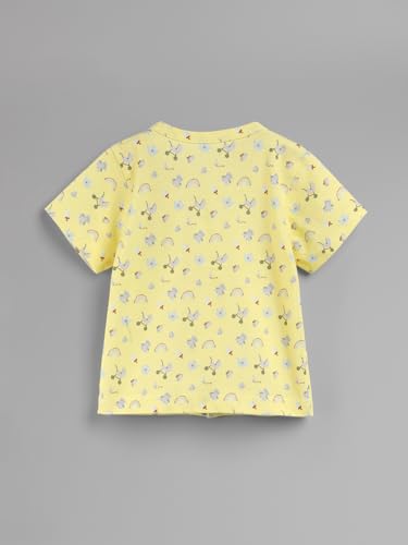 Image of HELLCAT 100% Cotton Front Open Jhabla Vest & T Shirt for Babies - Pack of 5 (Unisex,Short Sleeve)