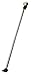 Fox Valley Traders Adjustable Door Handle Home Security Bar, Metal Rod Extends from 33 5/8" to 38 7/8" Long