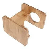 Soporte para cuerno de beber: el soporte de cuerno de cerveza de madera combina vetas de madera auténticas con la estética de exhibición de cuerno de beber medieval, lo que hace que cada soporte de cuerno rústico sea una pieza decorativa única para su hogar, soporte de cuerno de madera, exhibición de cuerno de beber