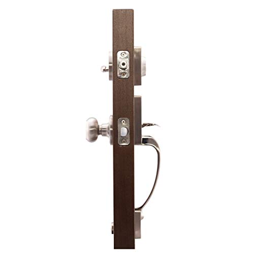 Copper Creek Fz2610Xck-Ss Craftsman Front Entrance Handleset In Satin Stainless With Colonial Knob Interior #TOP4