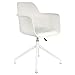 THE HOME DECO FACTORY Fauteuil de Bureau réglable et pivotant Chicago - Blanc