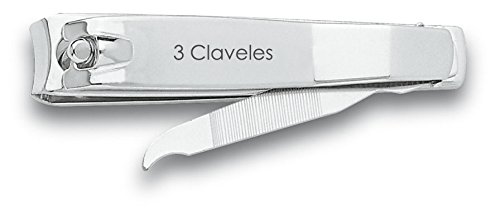3 Claveles 12418 - Coupe-ongles avec lime, 6 cm Cover
