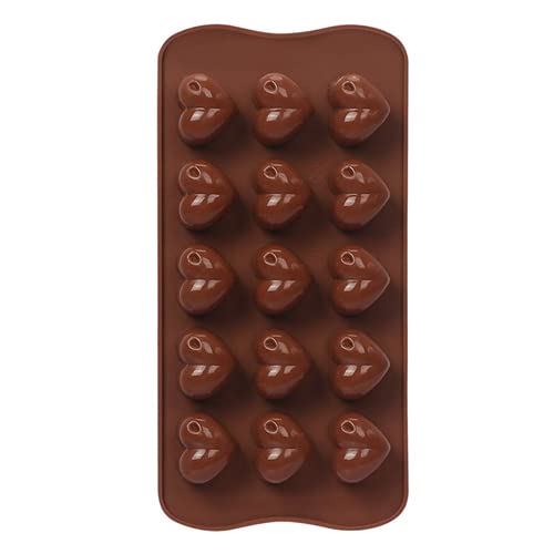 Selecto Bake - Silikonform 56 Mini-Schokoladenherzen, Silikonform Für