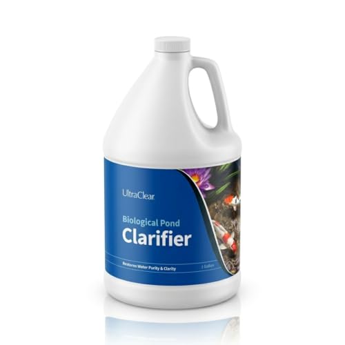 Image of Pond Clarifier for Outdoor Ponds - Concentrated Live Beneficial Bacteria - Treats up to 320,000 Gallons - Clears Cloudy Pond Water - Safe for Fish, Plants, Pets and People