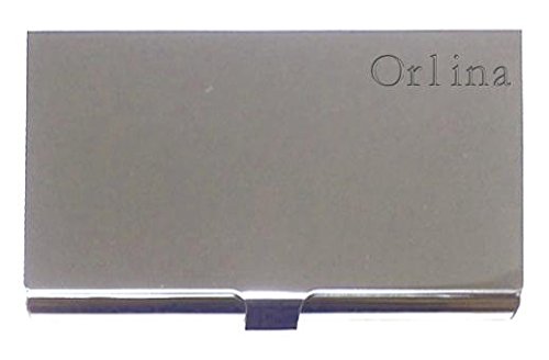 Engraved Business Card Holder. Engraved name: Orlina (first name/surname/nickname)