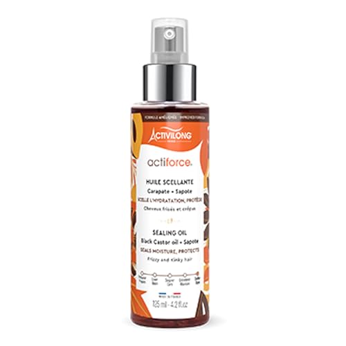ACTIVILONG - Huile Scellante Actiforce - Cheveux Frisés et Crépus - Hydrate, Nourrit Et Protège - 99% D'Ingrédients Naturels - Parfum Doux - Made In France...