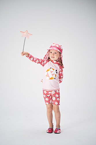 Image of VAENAIT BABY Girls Rash Guard Swimsuit UPF 50+ Long Sleeve Toddler Bathing Suit Ribbon Stawberry Floral Fruit for 2~8Years