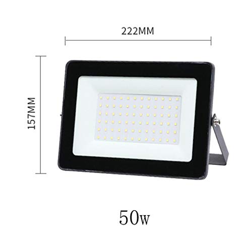LED Flood Light Outdoor, IP66 Waterproof Floodlight Super Bright Spotlight for Stadium Patio Workshop Factory (Color : Cold White(6500k))