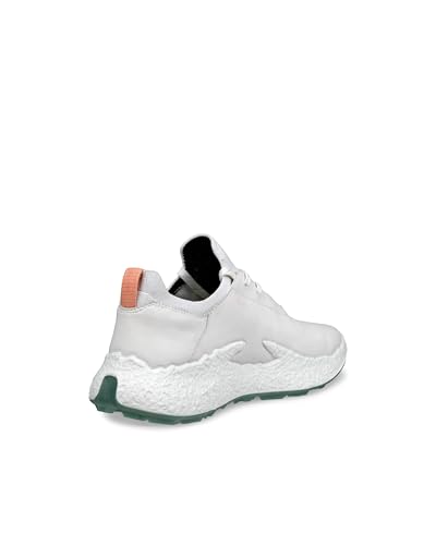 Zapatos de golf Ecco para mujer impermeables y cómodos en color blanco y verde 3