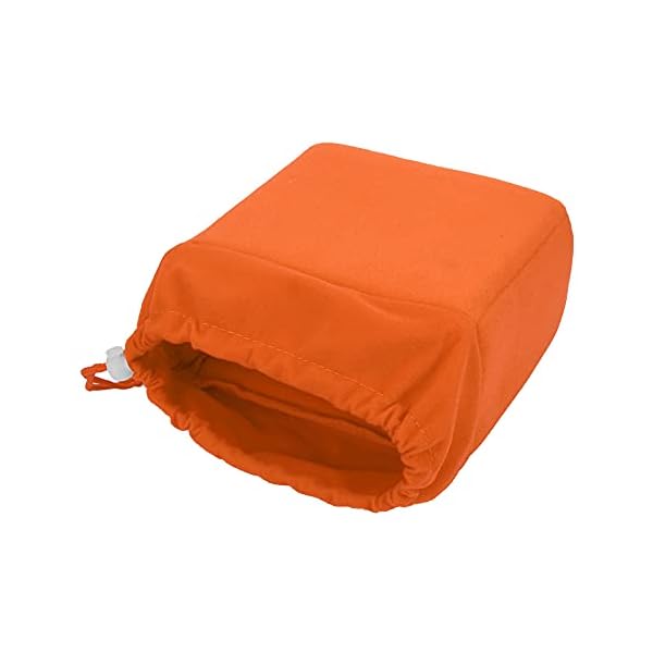 VBESTLIFE Kamerabeutel,DSLR Kamera Objektiv Einsatz Kamerabeutel mit Drawstring, Kameratasche für DSLR-Kamera und Objektiv.20x18x10cm(Orange) – Bild 4