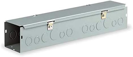 Wiegmann HS441NK NEMA 1 Combination Hinge/Screw Cover Wireway, No Knockouts, Steel, 4" x 4" x 12"