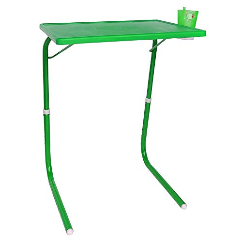 Image of TAVASYA Adjustable Table Mate Laptop Table Kids Table Study Table Utility Table Multi Purpose Table Green Color TSYTM2