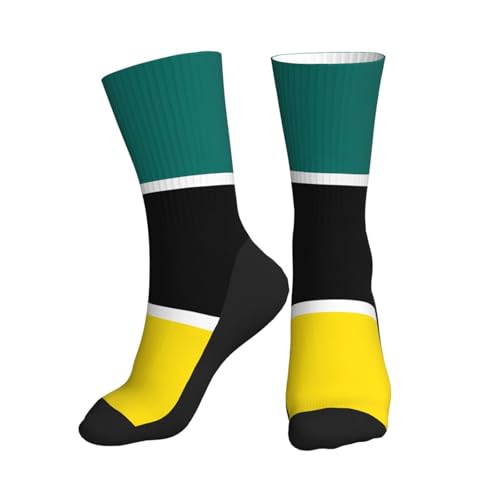 hhbiuuo Chaussettes fantaisie pour homme/femme, motif drapeau du Mozambique, chaussettes athlétiques respirantes anti-humidité, pour la course à pied