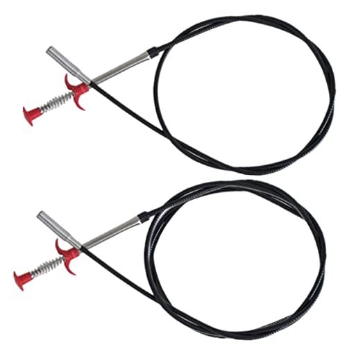 Healeved 2pcs Flexible Drain Grabber Tools Claw Pickup for Pipeline Cleaning 90cm and 200cm Lengths Bendable Drain Remover and Hair Pickup Tool for Sink and Hose Cleaning