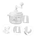 NAMOARLY Hand-powered Vegetable Chopper Manual Food Processor S-shaped for Baby Boys and Girls Multi-purpose Meat Fruit Mincer Random