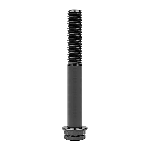 Image of Titanium Flange 12 Point Head M8 x15 20 25 30 35 40 45 50 55 60 65mm Screw Bolt Pack of 4 (M8x60mm, Black)