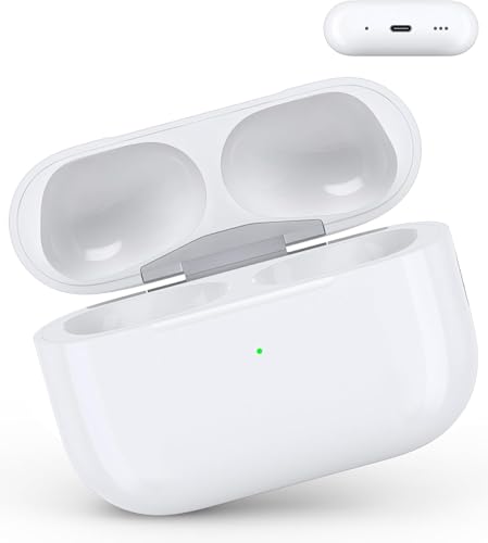 Ya en manzanajugosa.com: Funda de carga de repuesto para AirPods Pro de 1ª y 2ª generación, compatible con estuche de carga original, batería de 660 mAh, conector USB-C, emparejamiento Bluetooth (sin auriculares)