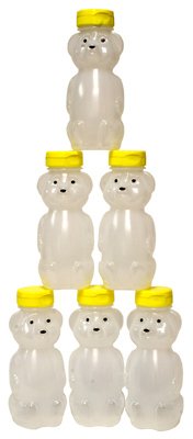 HONEYJAR-8-6 8 oz. Cute Honey Bear- 6 Pack