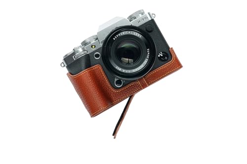 Demi-étui cuir Fujifilm X-T5 housse protection XT5 fait main