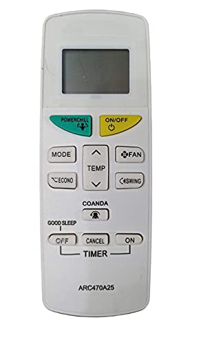 price history - EHOP ARC470A25 AC Remote Compatible for DAIKIN Split AC with Power Chill Function VE-132A