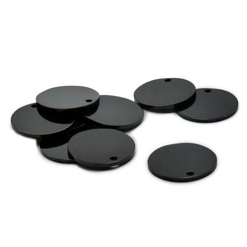 Chapa Perro Grabada Al por mayor 20pcs redondo perro IDENTIFICACIÓN Etiquetas Nombre de metal TagsMirror Polaco Tag Acero inoxidable Decoración para cachorros Cat Anti-Perd Placa Placas Para Perros