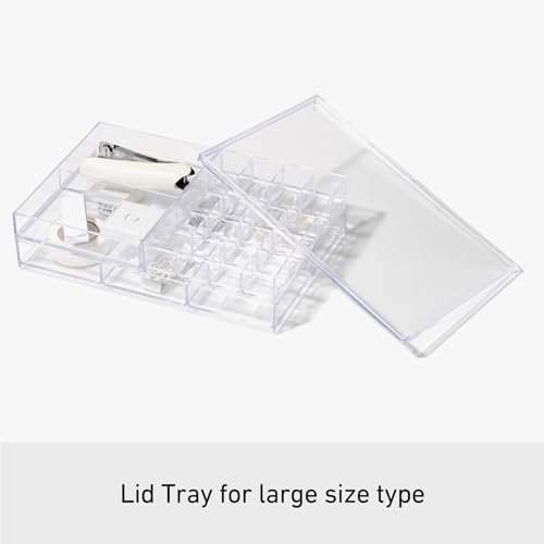 Image of Like-It | MX-T25 | Lid (L) | Clear | Stackable Organizer Tray | 6.06 inch x 9.06 inch x 0.39 inch