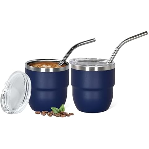 CHLJAR 4oz Vacuum Insulated Espresso Cups Cover