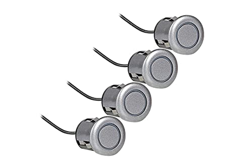 Image of Auto Addict Car Reverse Parking Sensor with LED Display 4 Sensor Reverse Parking Auto Radar Detectors (Silver) for Toyota Innova Crysta