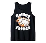 rolling fatties - gatto corpulento per amanti dei gatti canotta