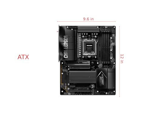 Image of ASRock X870E Challenger WiFi ATX Motherboard, Supports AMD Ryzen 9000 /8000 /7000 Series, DDR5 8200+ (OC), PCIe 5.0, Dual USB4, Wi-Fi 7, 5G LAN, 20+2+1 Phase 110A SPS
