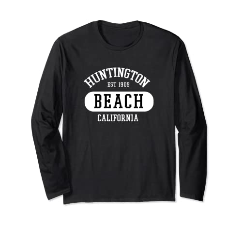 Retro Huntington Beach College Jersey Stile Novità Art Maglia a Manica