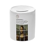 FORMAT STANDARD : Avec une hauteur de 9,3 cm et un diamètre de 8,4 cm (format proche d'un mug classique), elle offre une belle contenance pour accumuler pièces de monnaie et billets sans prendre trop de place.
