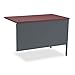 HON Metro Classic Charcoal Finish Laminate Left Return with 1 Box/1 File Drawer, 42