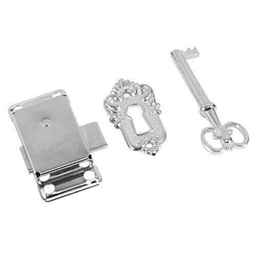 Serratura della porta con chiave, Vintage Durable Classico Cassetto Armadio Guardaroba Cancello Porta Lega serratura Home Use montato Hardware