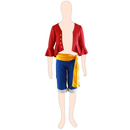 Dream2Reality One Piece Cosplay Costume Monkey D. Luffy 4th Ver-Luffy Costume X Large