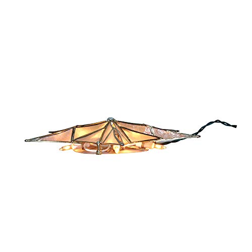 Kurt S. Adler UL3150 Kurt Adler 10-Light 12-Point Capiz Star And Center Gem Treetop thumb #5
