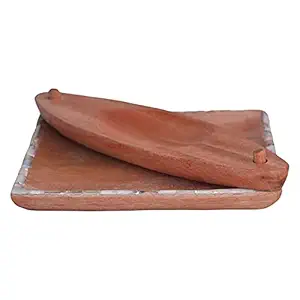 Biswa Bangla Natural Wood and Shell Napkin Tray (BBMCHCW002)
