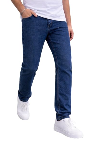 Buy NUCOUTHS Men Mom Fit Stone Wash Jeans Trendy Vintage Denim for