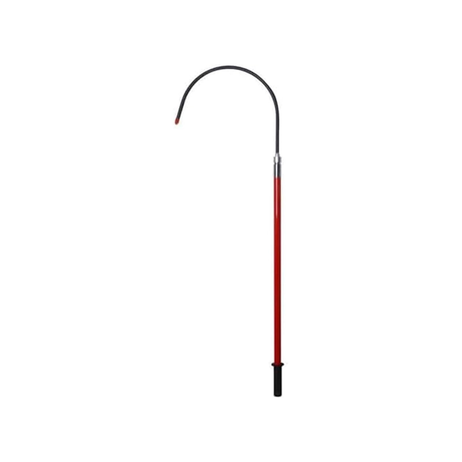 GTHTUHFD Rescue Chute With Electric Shock Protection, High-Voltage Insulated Rescue Hook, Electric Safety Rescue Hook, Rescue Pole, Safety Rescue Hook With 100 Kg Load Capacity, E,Red-1.5m/4.9ft