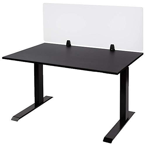 KSWLOR 20 PCS Office Desk Partition Support Bracket,Desk Divider Clamp Brackets Shelf Clip Clamp Holder Screen Clip Holders,Desk Privacy Screen Clips Clamps Sneeze Guard Bracket Support 0-1/2" Panel